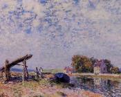 阿尔弗莱德 西斯莱 : The Loing at Saint-Mammes